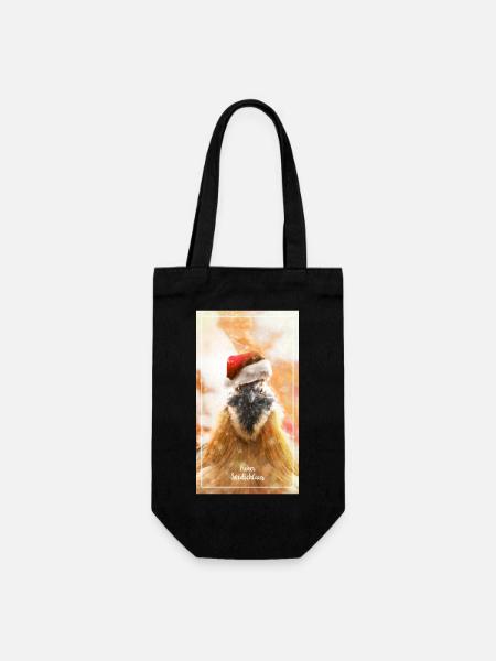 Der Seidichlaus - Geschenkbeutel für Flaschen - Schwarz