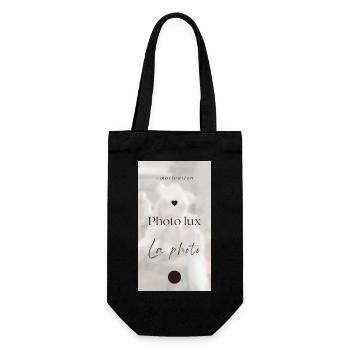 Foto-Studio - Geschenkbeutel für Flaschen - Schwarz - Vorne