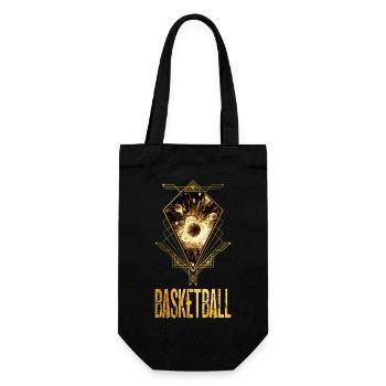 Basketball Ball Gold Basketball Player Player - Gift Bag for Bottles - black - Front