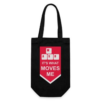 its what moves me - Gift Bag for Bottles - black - Front