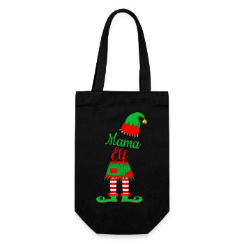 Mama Elf - Gift Bag for Bottles - black - Front