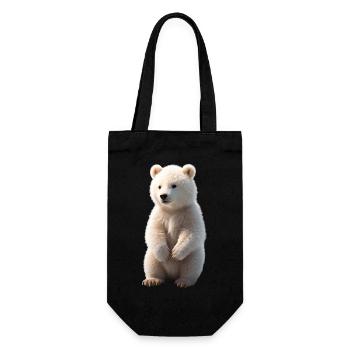 Baby Polar Bear Polar Bear Bear - Gift Bag for Bottles - black - Front