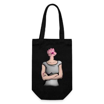 Face Fist2 - Gift Bag for Bottles - black - Front