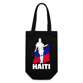 Haïti Drapeau Haïtien Femme Princesse I Cadeau - Sac à bouteille - noir - Devant