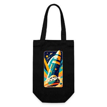 Navette spatiale - Sac à bouteille - noir - Devant