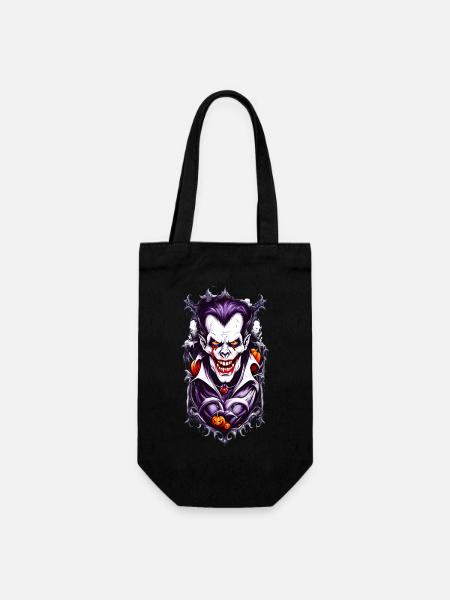 Grusel Vampir Halloween - Geschenkbeutel für Flaschen - Schwarz