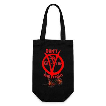don t give up - Gift Bag for Bottles - black - Front
