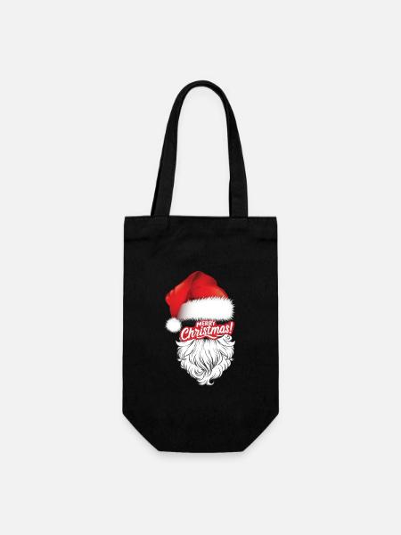 Joie festive du Père Noël - Sac à bouteille - noir