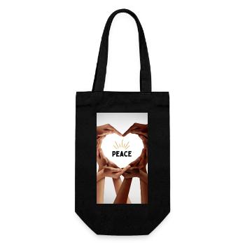 No more war - Gift Bag for Bottles - black - Front
