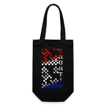 Kroatien hrvatska kroatien hrv travel europe zagreb - Geschenkbeutel für Flaschen - Schwarz - Vorne