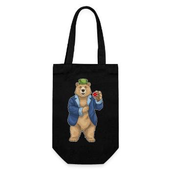 Bear Poker Jetons de poker - Sac à bouteille - noir - Devant