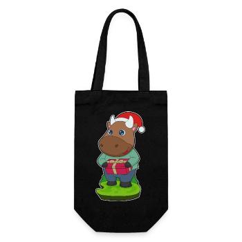 Forfait Noël Taureau - Sac à bouteille - noir - Devant