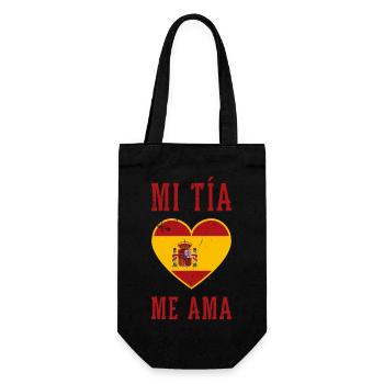 Hispanische Erbe Spanien Europa Flagge Reise - Geschenkbeutel für Flaschen - Schwarz - Vorne