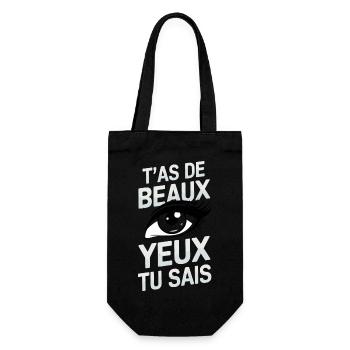 T'as de beaux yeux tu sais - Sac à bouteille - noir - Devant