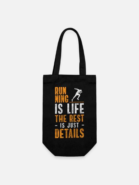 Marathon Sport Triathlon - Geschenkbeutel für Flaschen - Schwarz