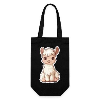 Lama Alpaga Lama Lama Cadeau Animal - Sac à bouteille - noir - Devant