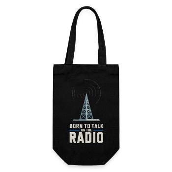 Né pour parler sur la radio Funk Presenter - Sac à bouteille - noir - Devant