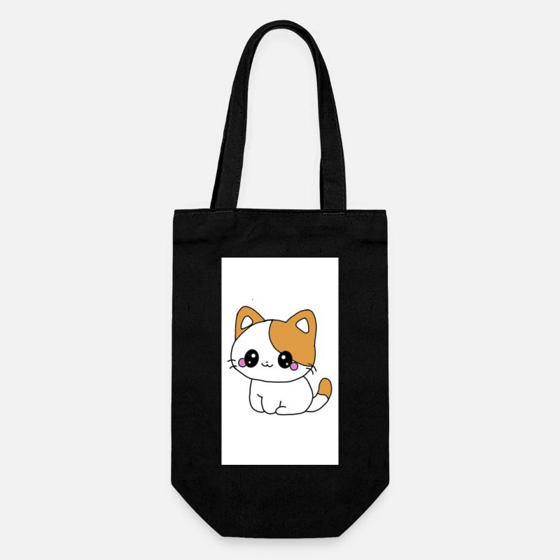 Chaton kawaï  - Sac à bouteille - noir