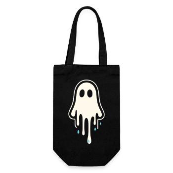 Melting Ghost Art - Gift Bag for Bottles - black - Front