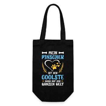 Mejn Pinscher : Meilleur chien du monde - Sac à bouteille - noir - Devant