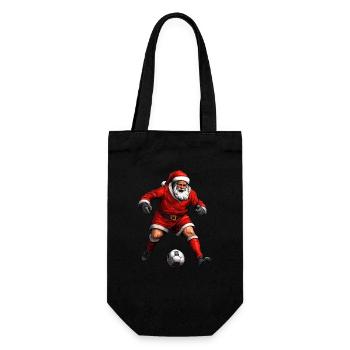 Noël footballeur - Sac à bouteille - noir - Devant