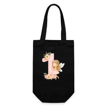 Fee Geburtstag / Fairy Birthday - Geschenkbeutel für Flaschen - Schwarz - Vorne