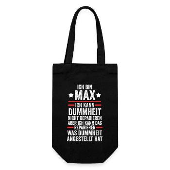 Max - Gift Bag for Bottles - black - Front