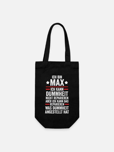 Max - Geschenkbeutel für Flaschen - Schwarz