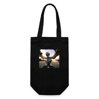 Alien Skateboard Selfie - Sac à bouteille - noir - Devant
