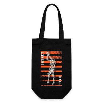 Basketball Basketballer - Geschenkbeutel für Flaschen - Schwarz - Vorne