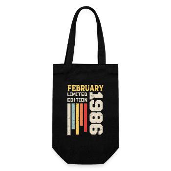Février 1986 - Cadeau anniversaire Février 1986 - Sac à bouteille - noir - Devant
