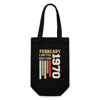 Février 1970 - Cadeau anniversaire Février 1970 - Sac à bouteille - noir - Devant