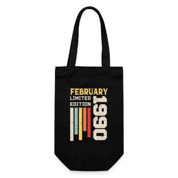 Février 1990 - Cadeau anniversaire Février 1990 - Sac à bouteille - noir - Devant