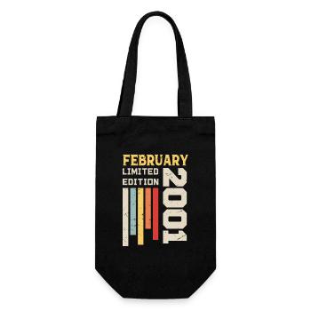 February 2001 - February 2001 Birthday Gift - Gift Bag for Bottles - black - Front