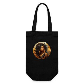 Portrait Femme Afrique Pouvoir Cadeau Afrique Fans - Sac à bouteille - noir - Devant