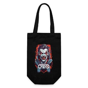 Rétro Vampire goule Halloween Gamer Design - Sac à bouteille - noir - Devant