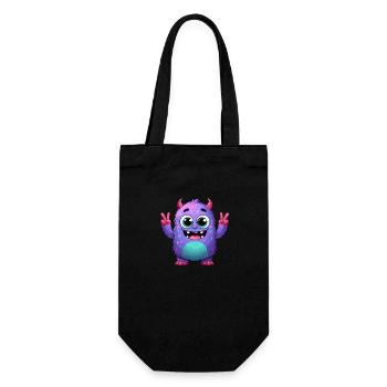 Designs For Kids – Märchenhafte Monster - Geschenkbeutel für Flaschen - Schwarz - Vorne