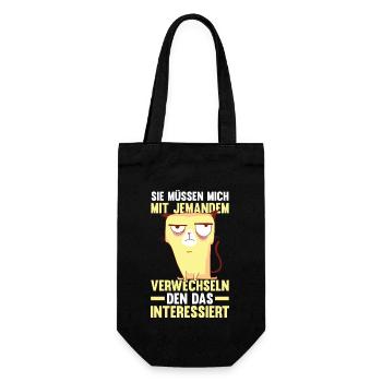 Funny sayings work colleagues office humor - Gift Bag for Bottles - black - Front