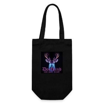 Deer for proud village children Village festival traditional costume - Gift Bag for Bottles - black - Front