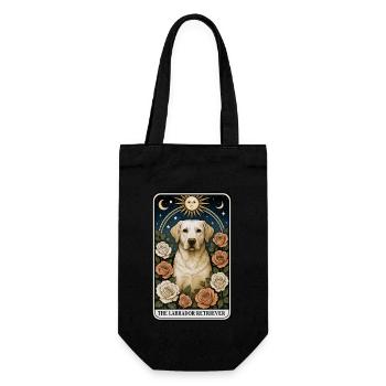 Labrador Retriever - Geschenkbeutel für Flaschen - Schwarz - Vorne