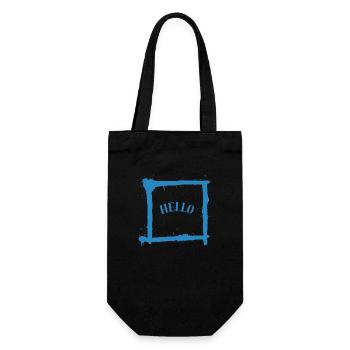 Minimalist Greeting - Gift Bag for Bottles - black - Front