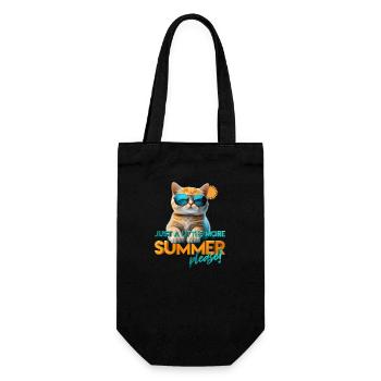 Chat d’été - Sac à bouteille - noir - Devant
