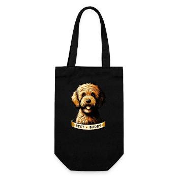 Loyal Friend Portrait - Gift Bag for Bottles - black - Front