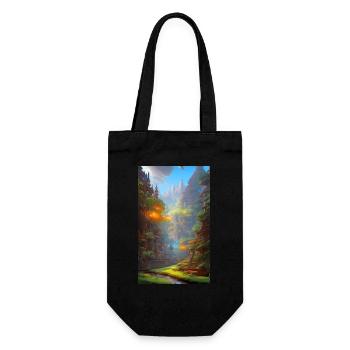 Scène exotique et abstraite de la civilisation de la nature - Sac à bouteille - noir - Devant