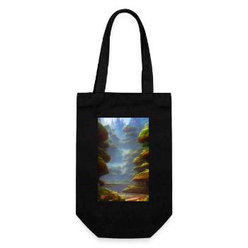Monde de science-fiction dystopique envahi par la végétation - Sac à bouteille - noir - Devant