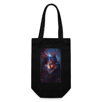 Demons Fantasy love scene - Gift Bag for Bottles - black - Front