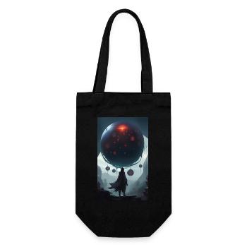 Le monde dystopique des machines et des sphères - Sac à bouteille - noir - Devant