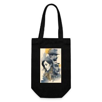 Encre des générations familiales - Sac à bouteille - noir - Devant