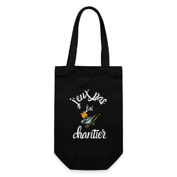 J Peux Pas j ai chantier - Sac à bouteille - noir - Devant