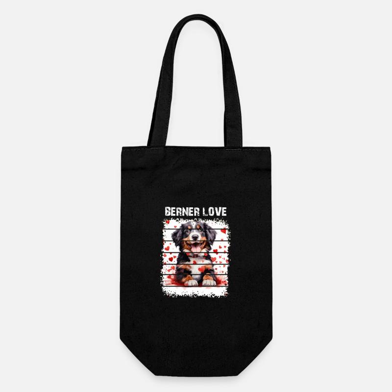 Bernese Mountain Dog - Gift Bag for Bottles - black